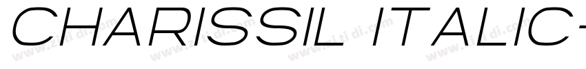charissil italic字体转换